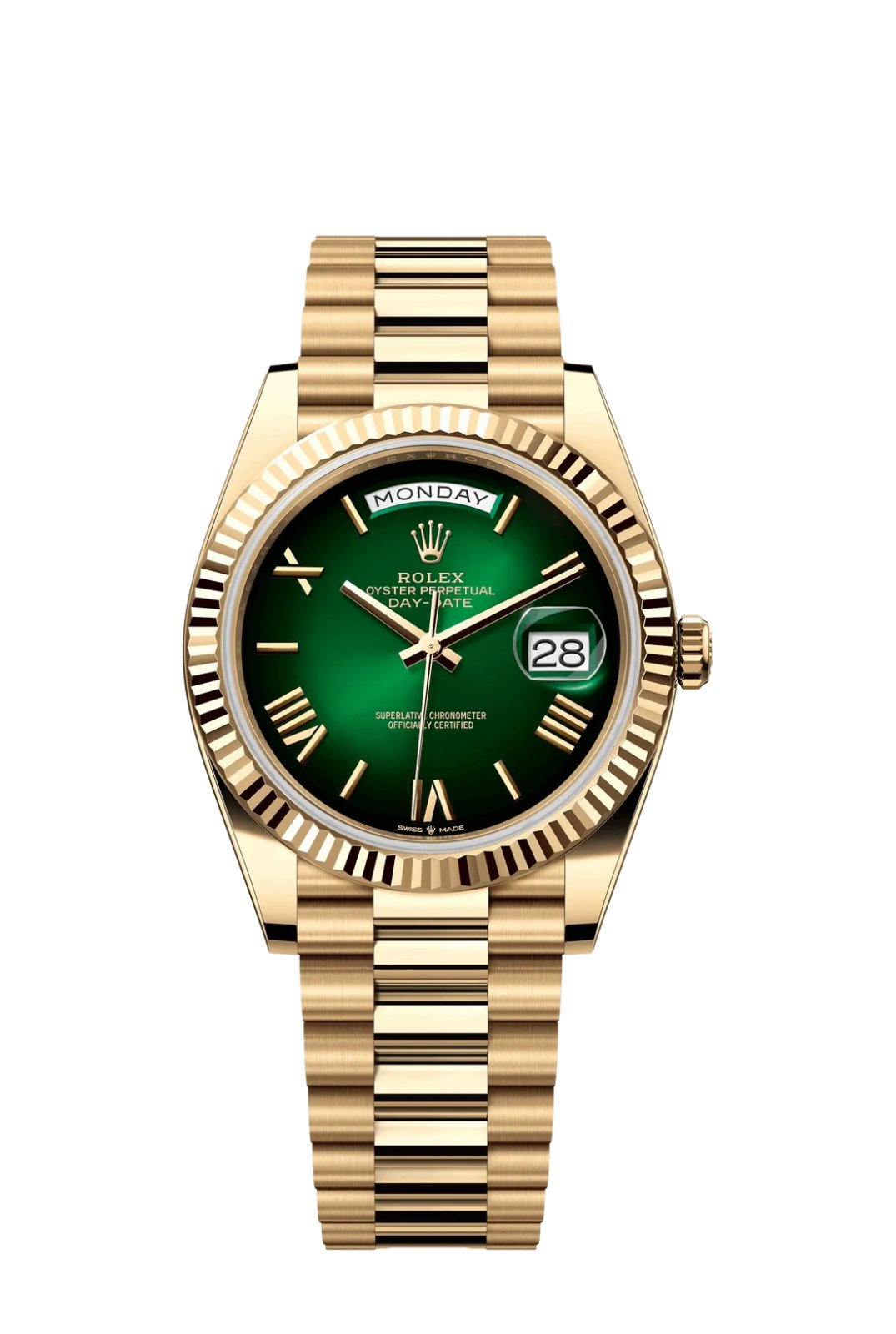 Rolex Day-Date 40 “Ombre Green”, reference 228238